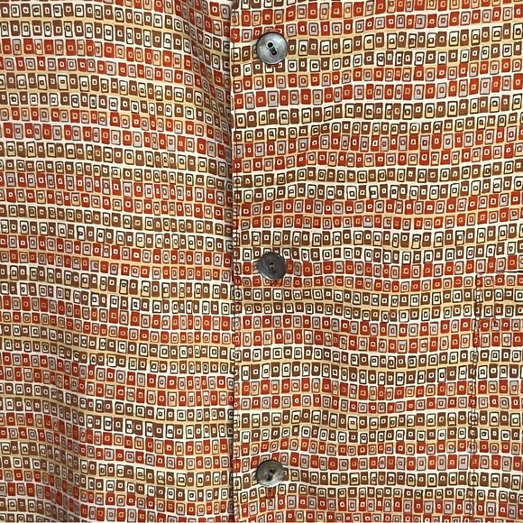 Tori Richard Men’s Vintage Button Up Aloha Shirt with Small Square Print Size XL - Picture 4 of 7